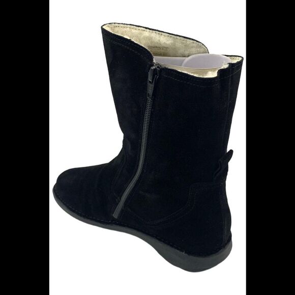 Miz Mooz Women's Leather Wool-Lined Ankle Boots Black - Medium - Picture 3 of 3